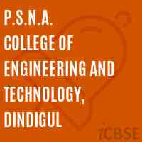 P.S.N.A. College of Engineering and Technology, Dindigul Logo