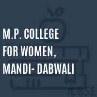 M.P. College for Women, Mandi- Dabwali Logo