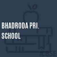 Bhadroda Pri. School Logo