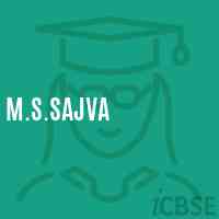 M.S.Sajva Middle School Logo