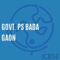 Govt. Ps Bada Gaon Primary School Logo