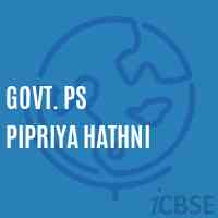 Govt. Ps Pipriya Hathni Primary School Logo