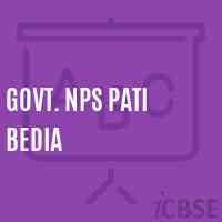Govt. Nps Pati Bedia Primary School Logo