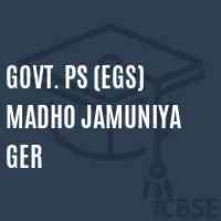 Govt. Ps (Egs) Madho Jamuniya Ger Primary School Logo