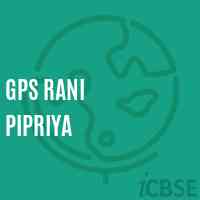 Gps Rani Pipriya Primary School Logo