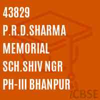 43829 P.R.D.Sharma Memorial Sch.Shiv Ngr Ph-Iii Bhanpur Primary School Logo