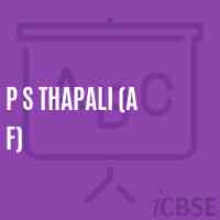 P S Thapali (A F) Primary School Logo