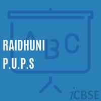 Raidhuni P.U.P.S Middle School Logo