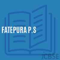Fatepura P.S Middle School Logo