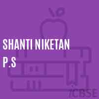 Shanti Niketan P.S Secondary School Logo