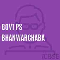 Govt Ps Bhanwarchaba Primary School Logo