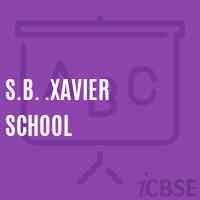 S.B. .Xavier School Logo