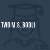 Twd M.S. Bodli Middle School Logo