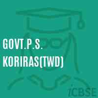 Govt.P.S. Koriras(Twd) Primary School Logo