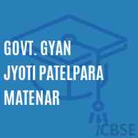 Govt. Gyan Jyoti Patelpara Matenar Primary School Logo