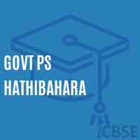 Govt Ps Hathibahara Primary School Logo