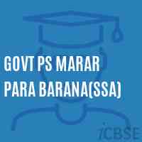Govt Ps Marar Para Barana(Ssa) Primary School Logo
