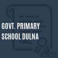 Govt. Primary School Dulna Logo