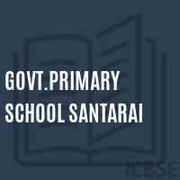 Govt.Primary School Santarai Logo