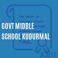 Govt Middle School Kudurmal Logo
