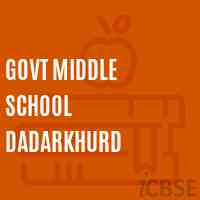Govt Middle School Dadarkhurd Logo