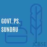 Govt. Ps. Sundru Primary School Logo