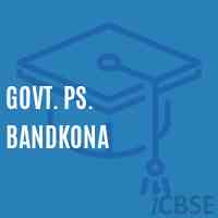 Govt. Ps. Bandkona Primary School Logo