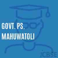 Govt. Ps. Mahuwatoli Primary School Logo