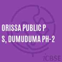 Orissa Public P S, Dumuduma Ph-2 Middle School Logo