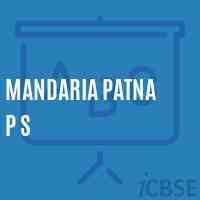 Mandaria Patna P S Primary School Logo