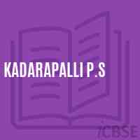 Kadarapalli P.S Primary School Logo