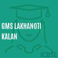 Gms Lakhanoti Kalan Middle School Logo