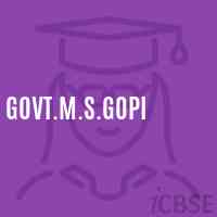 Govt.M.S.Gopi Middle School Logo