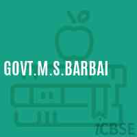 Govt.M.S.Barbai Middle School Logo