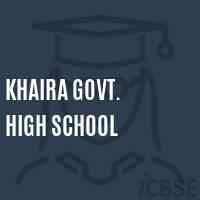 Khaira Govt. High School Logo