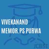 Vivekanand Memor.Ps Purwa Primary School Logo
