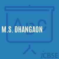 M.S. Dhangaon School Logo