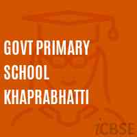 Govt Primary School Khaprabhatti Logo