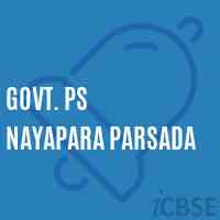 Govt. Ps Nayapara Parsada Primary School Logo