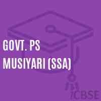 Govt. Ps Musiyari (Ssa) Primary School Logo