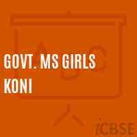 Govt. Ms Girls Koni Middle School Logo