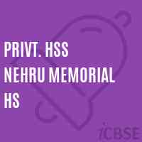Privt. HSS NEHRU MEMORIAL HS Senior Secondary School Logo