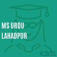 Ms Urdu Lahadpur Middle School Logo