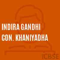 Indira Gandhi Con. Khaniyadha Middle School Logo