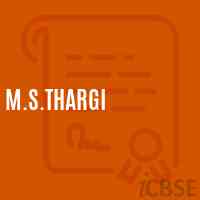M.S.Thargi Middle School Logo
