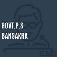 Govt.P.S Bansakra Primary School Logo