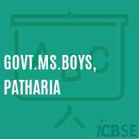 Govt.Ms.Boys, Patharia Middle School Logo