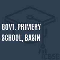 Govt. Primery School, Basin Logo