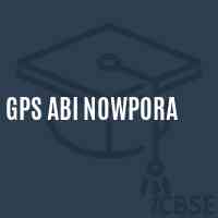 Gps Abi Nowpora Primary School Logo
