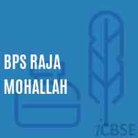 Bps Raja Mohallah Primary School Logo